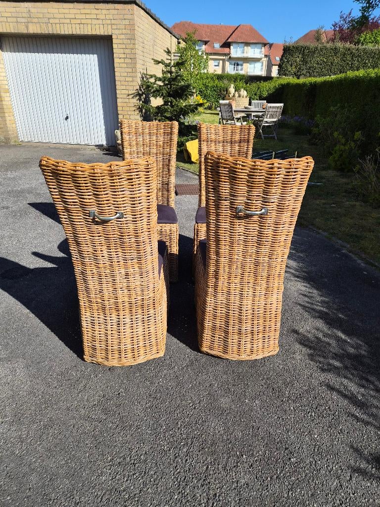 Chaise, Maison & Meubles, Enlèvement, Utilisé, Brun, Osier ou Rotin