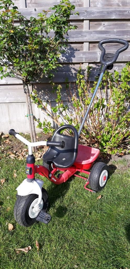 Kettler driewieler met luchtbanden en duwstang, Ophalen, Duwstang