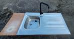 Évier Inox COMPLET + Robinetterie – Prêt à poser !, Autres couleurs, Moins de 100 cm, Enlèvement, Utilisé