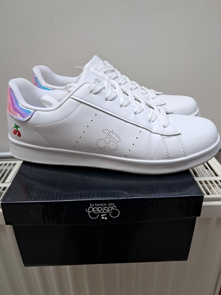 Baskets femme blanche Le temps des cerises  Pointure 40, Enlèvement, Baskets