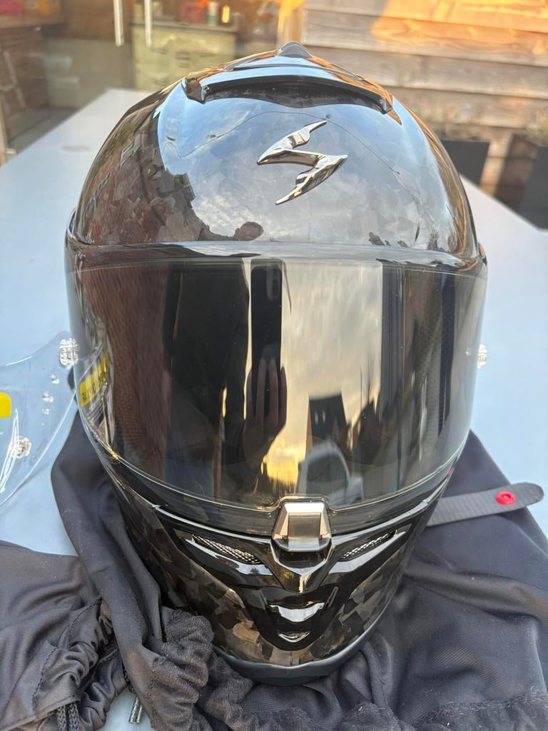 Scorpion EXO-R1 EVO II ONYX CARBON AIR, Ophalen, Nieuw, Medium