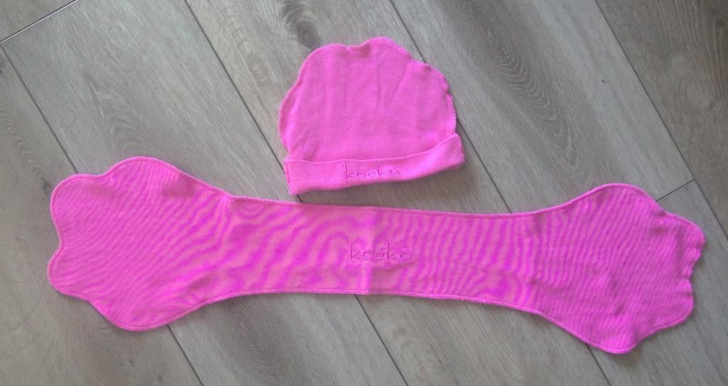 KOEKA - muts + sjaal - 6 tot 18 maanden, Enlèvement ou Envoi, Taille 74, Ensemble, Utilisé