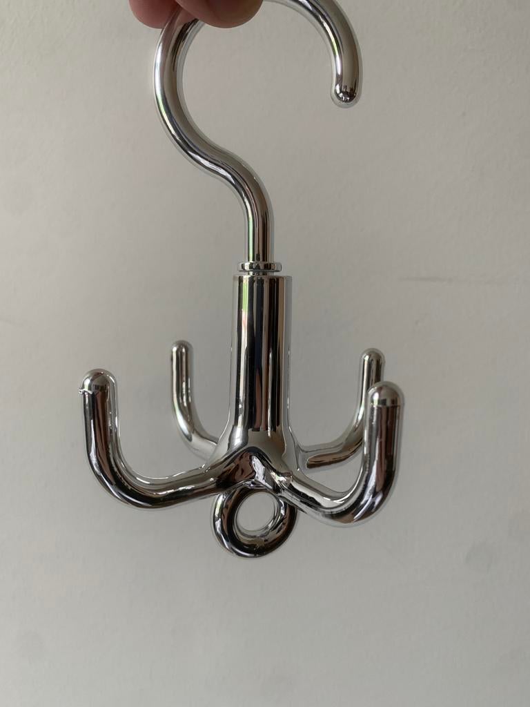 Crochet porte-manteau en plastique chromé – neuf, Maison & Meubles, Enlèvement ou Envoi, Comme neuf