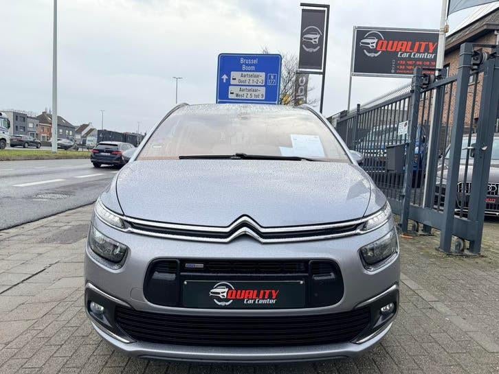 Citroen C4 Grand Picasso 2017 090000km AUTOMAAT 7zitpl Full, Argent ou Gris, Achat, Euro 6, Entreprise
