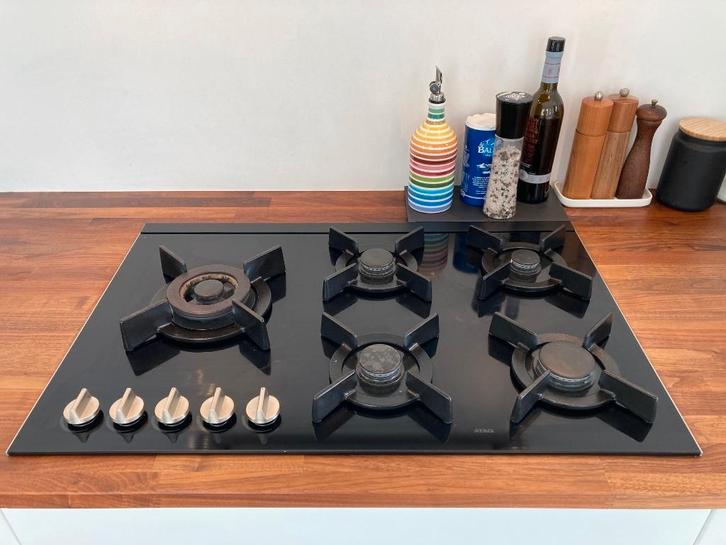 ATAG gaskookplaat 80cm, Elektronische apparatuur, Kookplaten, Gebruikt, Inbouw, Gas, 5 kookzones of meer, Ophalen of Verzenden