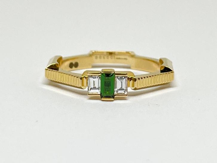 GUCCI Link 2 Love Diamant Tourmaline Ring, Bijoux, Sacs & Beauté, Bagues, Neuf, Femme, 17 à 18, Or, Or, Avec pierre précieuse