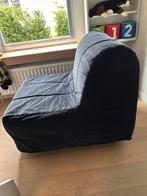 Slaapbank, 190 cm ou moins, Noir, Une personne, Comme neuf