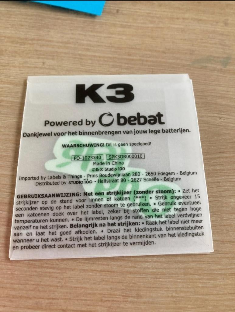 K3 Originals Strijk Embleem Oyalele, Ophalen of Verzenden, Nieuw, Hotfix patronen