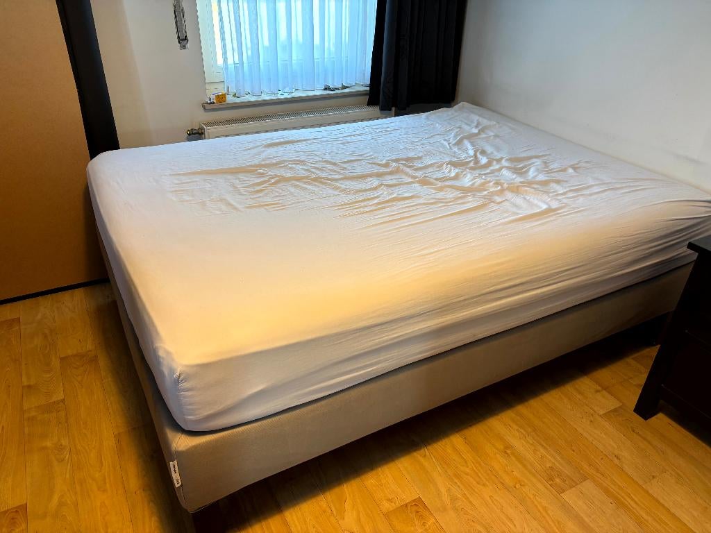 Bed - twijfelaar 140x200 (Ikea), Huis en Inrichting, Ophalen, Overige materialen, 140 cm, Zo goed als nieuw