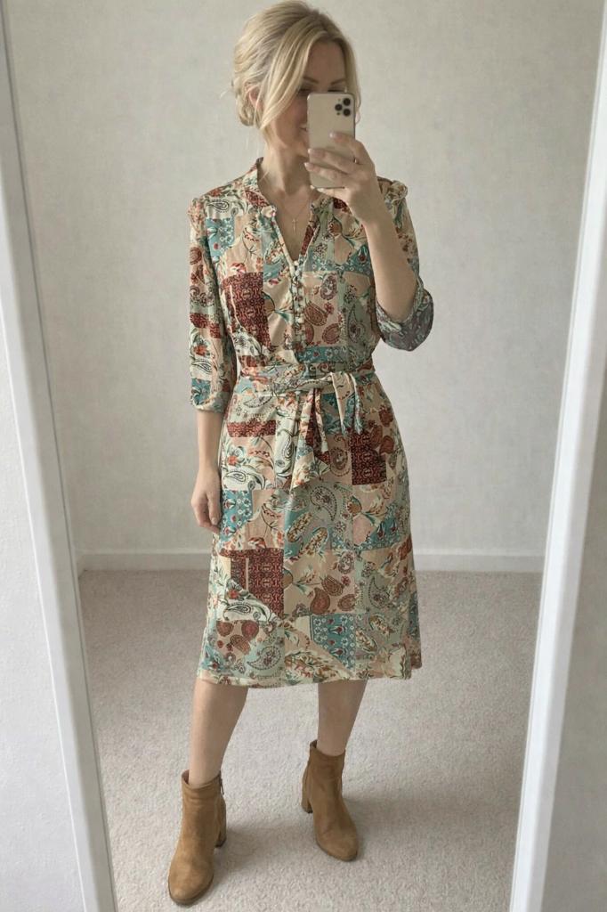 Leuke jurk K-Design xxl, Verzenden, Maat 46/48 (XL) of groter, Onder de knie, K-Design