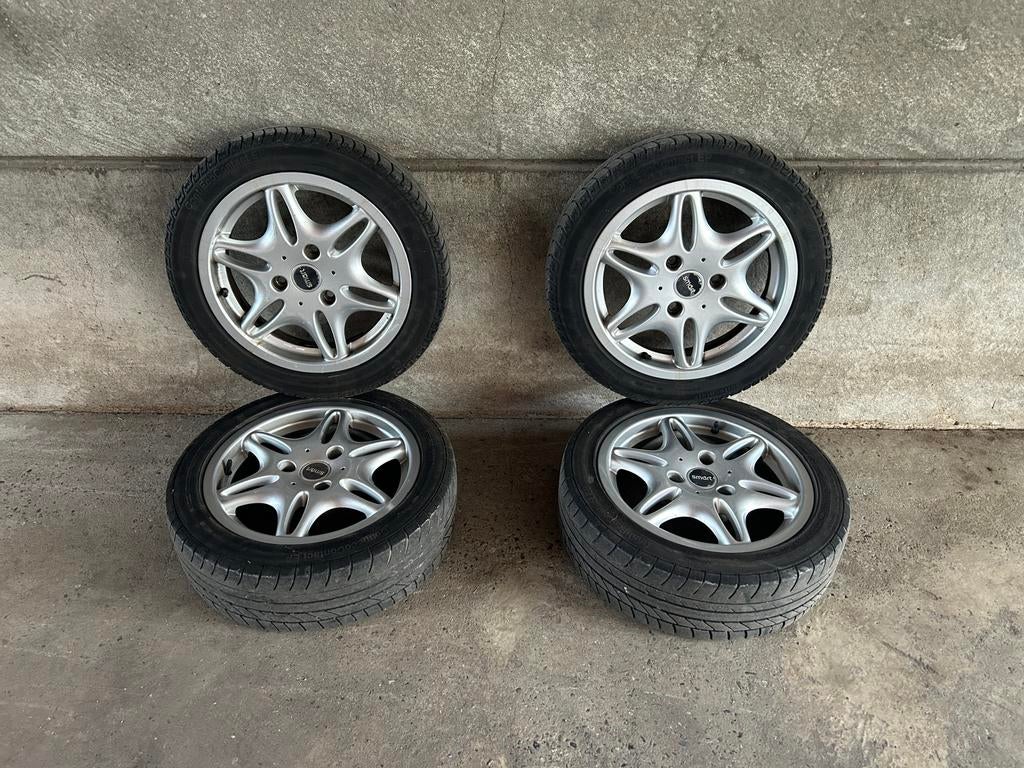 Set 4 alu -velgen voor Smart 450/451, Autos : Pièces & Accessoires, Pneus & Jantes, Enlèvement, Pneu(s)