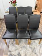 Stoelen, Maison & Meubles, Chaises, Brun, Enlèvement, Cuir, Cinq, Six Chaises ou plus