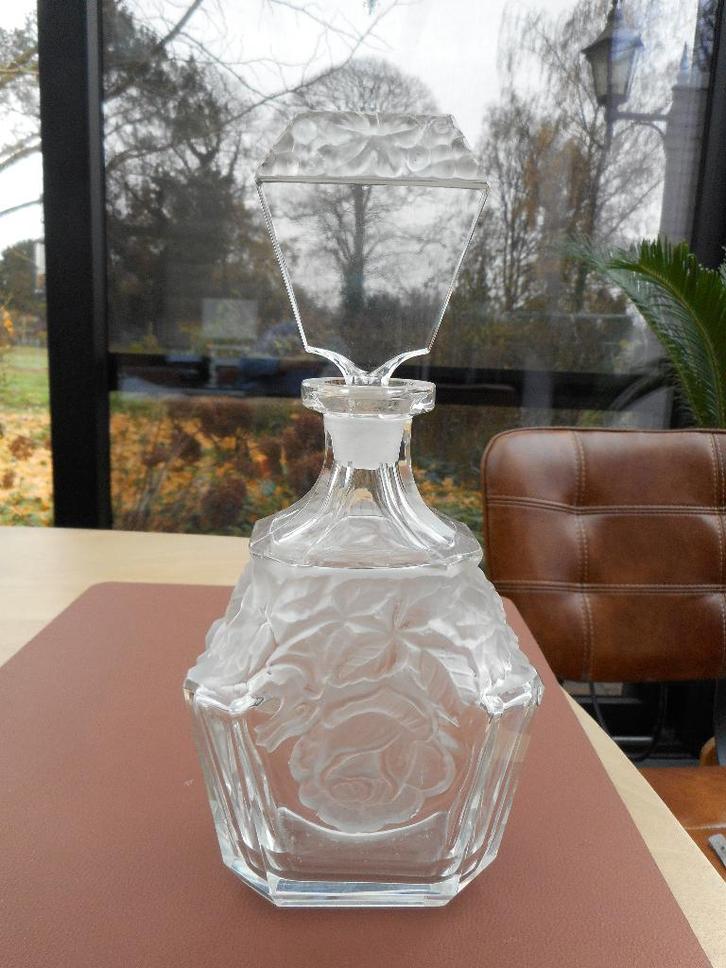 Zeldzame karaf kristal - Art deco Ca 1930, Antiek en Kunst, Antiek | Glaswerk en Kristal, Ophalen of Verzenden