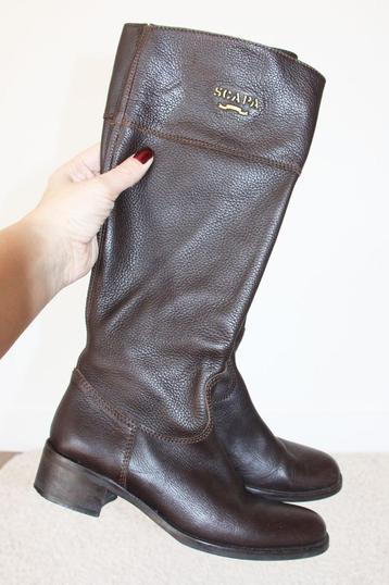 Schitterende Leren Scapa Laarzen -s6 (Maat 36) € 95,- beschikbaar voor biedingen