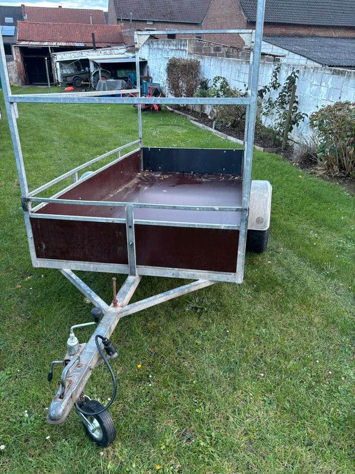 Aanhangwagen enkel as mtm 750kg, Auto diversen, Aanhangers en Bagagewagens, Zo goed als nieuw, Ophalen