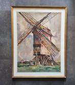 Aquarel Moulin de Bredene 1947 par Antoine Schyrgens (1890-1, Ophalen