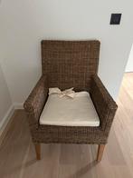 2 Stijlvolle rotan fauteuils met kussen, Ophalen, Twee, Bruin, Riet of Rotan
