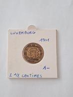 Luxemburg 2 1/2 centimes 1901, Timbres & Monnaies, Monnaies | Europe | Monnaies non-euro, Enlèvement ou Envoi
