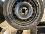 Stalen velgen 16 inch 4x108 met banden 215/55/16, Auto diversen, Aanhangwagen-onderdelen, Ophalen, Gebruikt