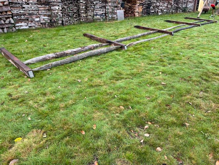 Natuurlijke paardenomheining kastanje Post & Rail, Dieren en Toebehoren, Stalling en Weidegang, Weidegang