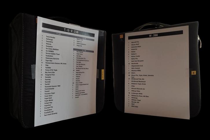 5.000 bierkaartjes met of zonder 30 Case Logic mappen, Verzamelen, Overige Verzamelen, Zo goed als nieuw, Ophalen