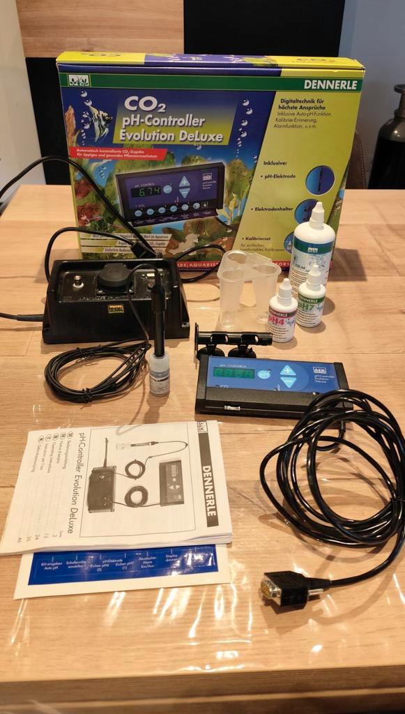 Dennerle CO2-pH-regelaar evolution deluxe, Dieren en Toebehoren, Vissen | Aquaria en Toebehoren, Zo goed als nieuw, Filter of Co2