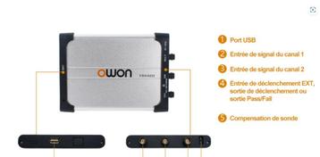 Oscilloscope numérique OWON VDS1022 25MHz  beschikbaar voor biedingen