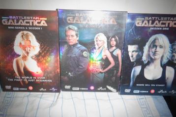 DVD Battlestar Galactica Seizoen 1-2 en 3 ((17 DVD'S) beschikbaar voor biedingen