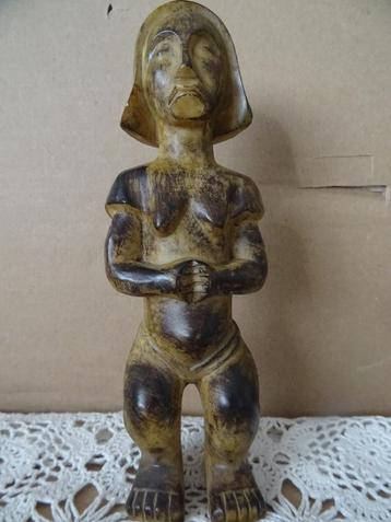Afrikaans beeld vruchtbaarheidsbeeld Luba DRC 18cm 1970 beschikbaar voor biedingen