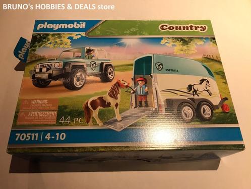 PLAYMOBIL 70511 Jeep Chevaux + 5436 Voiture, Enfants & Bébés, Jouets | Playmobil, Utilisé, Enlèvement ou Envoi