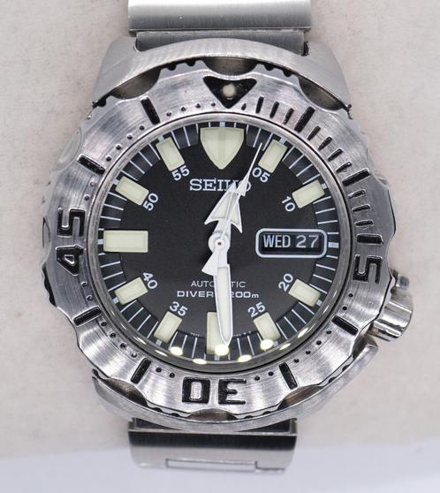 Seiko "Monster" 1st Gen SKX779 + Bracelet Caoutchouc Origina, Handtassen en Accessoires, Overige Accessoires, Zo goed als nieuw