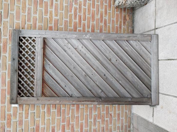 Massief hardhout tuinpoortje- deurtje., Tuin en Terras, Tuinhekken en Hekwerk, Zo goed als nieuw, Ophalen