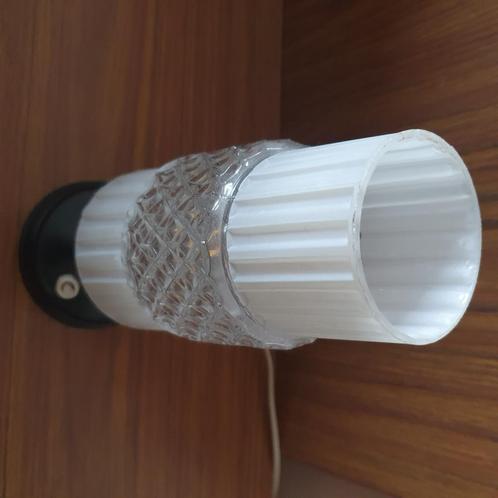 Stalampje vintage, Huis en Inrichting, Lampen | Hanglampen, Gebruikt, Minder dan 50 cm, Glas, Metaal, Ophalen