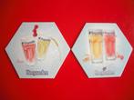 2 SOUS - BOCKS ** HOEGAARDEN Rosé **, Ophalen of Verzenden, Gebruikt, Viltje(s), Overige merken