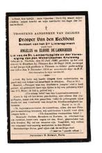 doodsprentje soldaat 2e Linie Vlekkem + Tienen 1914, Verzamelen, Ophalen of Verzenden, Landmacht, Foto of Poster