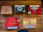 Lot de 5 anciennes boîtes à cigares en bois, Collections, Enlèvement ou Envoi