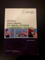 ACSM's Health - Related PHYSICAL FITNESS ASSESMENT MANUAL, Boeken, Verzenden, Zo goed als nieuw, Fitness