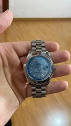 Lichtblauwe Rolex horloge, Handtassen en Accessoires, Horloges | Heren, Ophalen, Staal, Rolex, Polshorloge