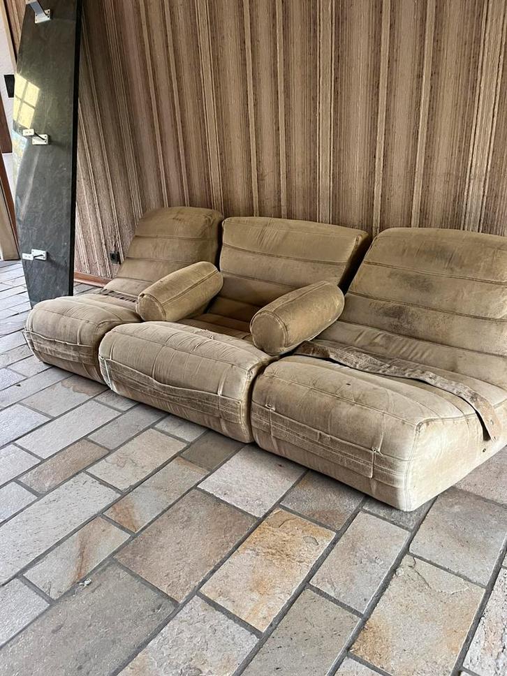 Cinna Saparella Seventies type met originele factuur!!, Huis en Inrichting, Zetels | Zetels en Chaises Longues, Gebruikt, Driepersoons