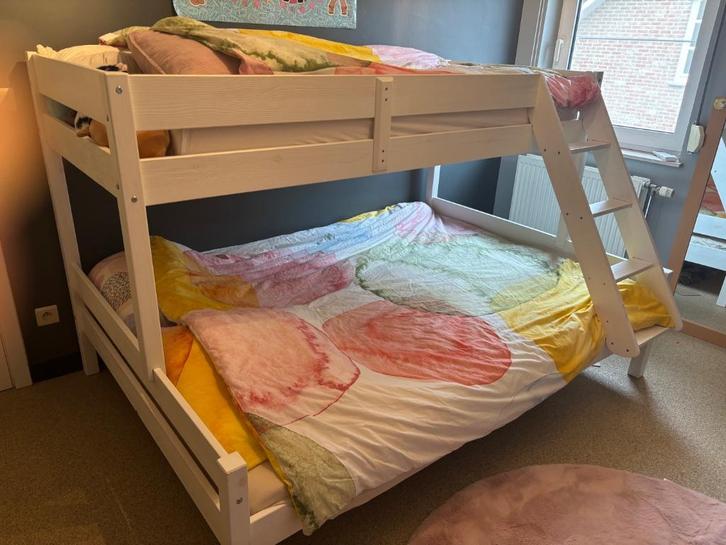 Stapelbed 3 personen, Kinderen en Baby's, Kinderkamer | Stapelbedden en Hoogslapers, Zo goed als nieuw, Stapelbed, Ophalen