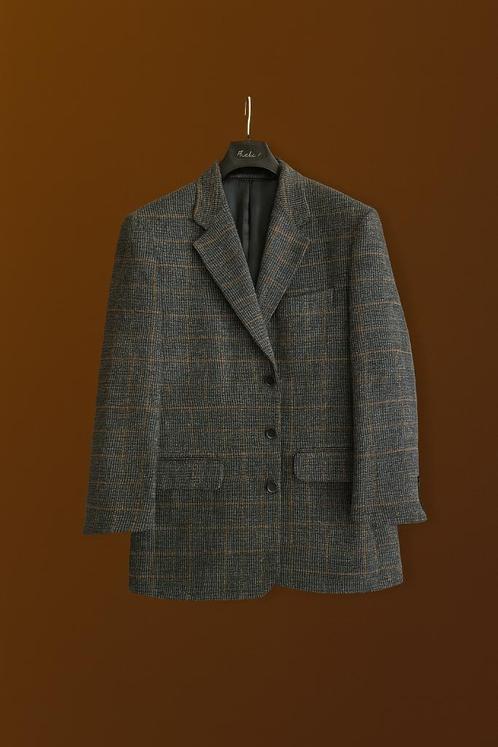 Luxe herenblazer van kasjmier en wol – E. Thomas, maat 48, Kleding | Heren, Kostuums en vesten, Zo goed als nieuw, Maat 48/50 (M)