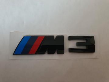 Bmw M2 M3 M4 M5 koffer logo 12 cm x 2,5 cm > blinkend zwart beschikbaar voor biedingen