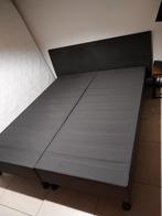 Boxspring 160 cm x 200 cm met hoofdbord en matras, Ophalen, 200 cm, 160 cm