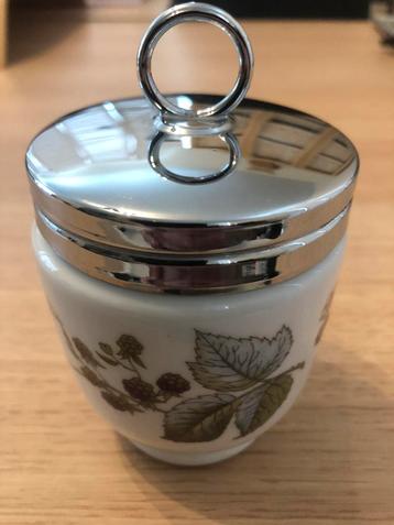 Royal Worcester, England. Evesham mustard jar. Mint!