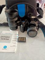 Foto toestel Minolta, extra lens en opberg zak zie foto's, Enlèvement ou Envoi