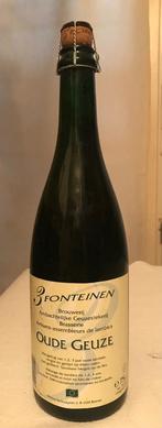 Oude Geuze 3 fonteinen uit 2002 fles 75cl, Verzamelen, Ophalen, Zo goed als nieuw, Flesje(s)