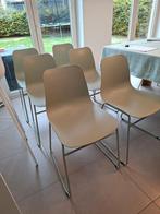 Eetkamerstoelen 6 st, Huis en Inrichting, Stoelen, Ophalen, Kunststof, Overige kleuren, Zo goed als nieuw