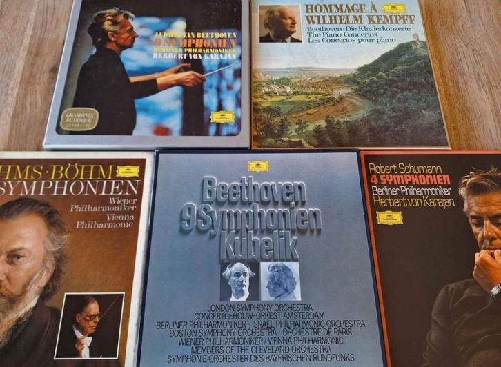 3 x BOX SET LP VINYL DEUTSCHE GRAMMOPHON CLASSICAL, Cd's en Dvd's, Vinyl | Klassiek, Gebruikt, Romantiek, Kamermuziek, 12 inch