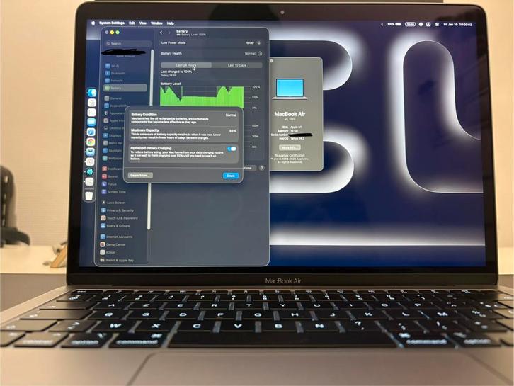 MacBook Air 13” M1 — 16 GB RAM/256 GB SSD  Uitstekende staat, Computers en Software, Apple Macbooks, Zo goed als nieuw, MacBook