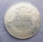 1912 50 centimen NL Albert 1er, Zilver, Losse munt, Verzenden